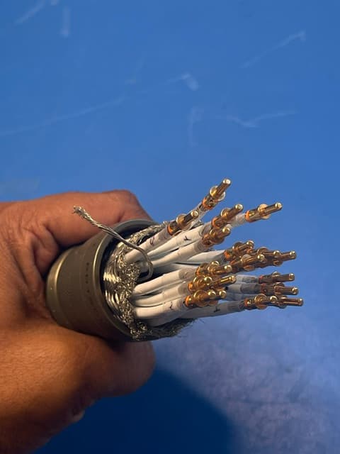 High-Density Gold Pin Contact Crimps
